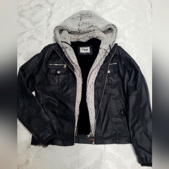 Full Length Puffer Jacket with Detachable Sherpa Hood - Picture 1 of 9